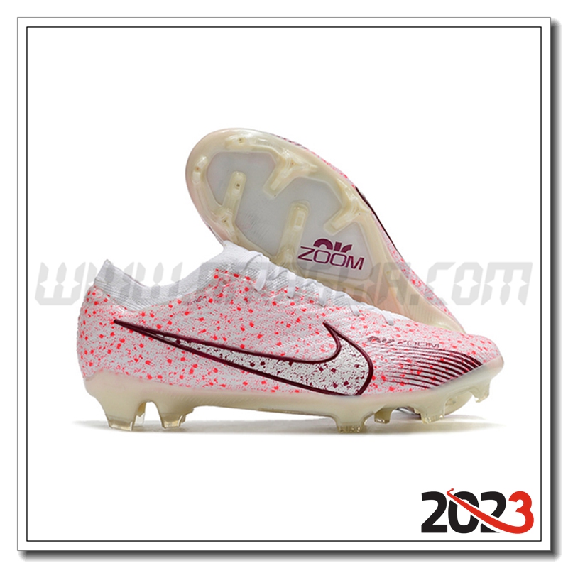 Nike Scarpe da Calcio Air Zoom Mercurial Vapor XV Elite FG Rosa/Bianco
