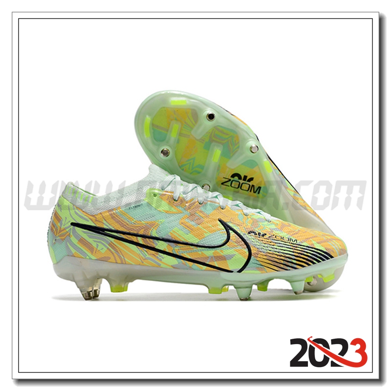 Nike Scarpe da Calcio Air Zoom Mercurial Vapor XV Elite SG Verde/GIALLO