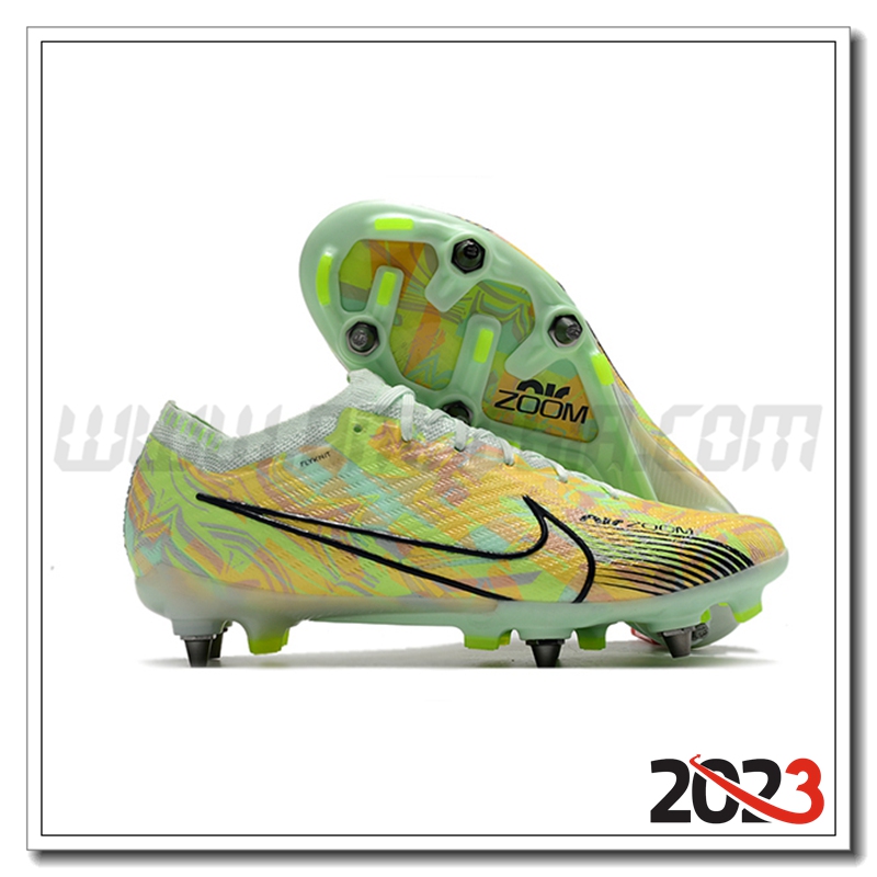 Nike Scarpe da Calcio Air Zoom Mercurial Vapor XV Elite SG Verde/GIALLO