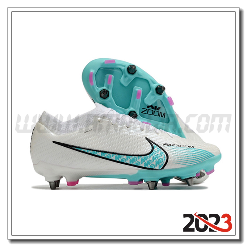 Nike Scarpe da Calcio Air Zoom Mercurial Vapor XV Elite SG Bianco/Verde
