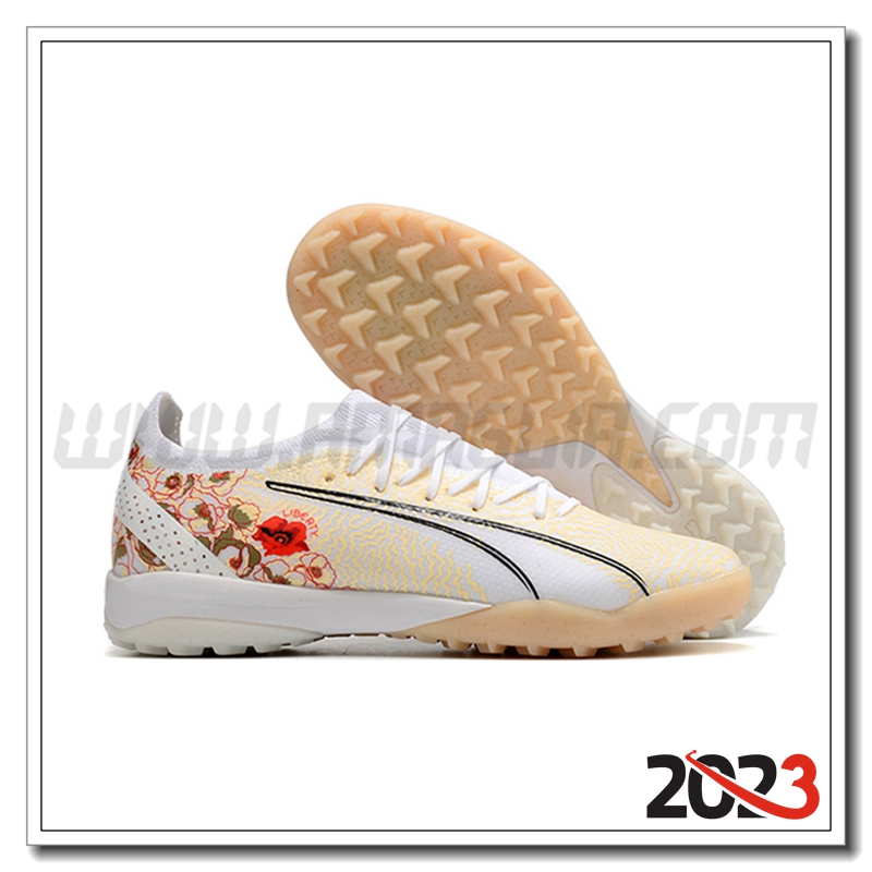 Puma Scarpe da Calcio Ultra Ultimate TF Bianco/GIALLO