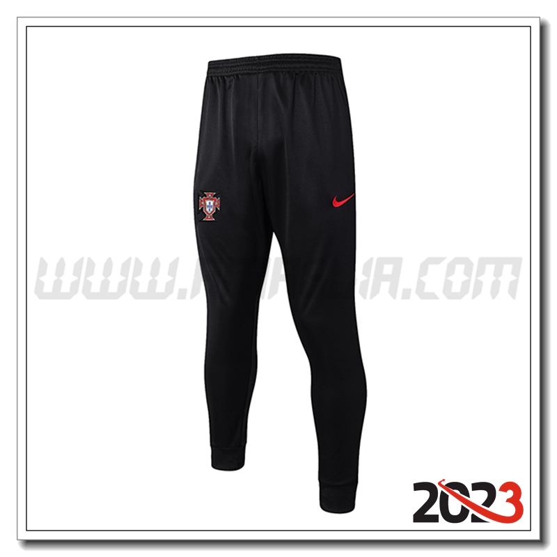 Pantaloni Allenamento Portogallo Nero 2023 2024