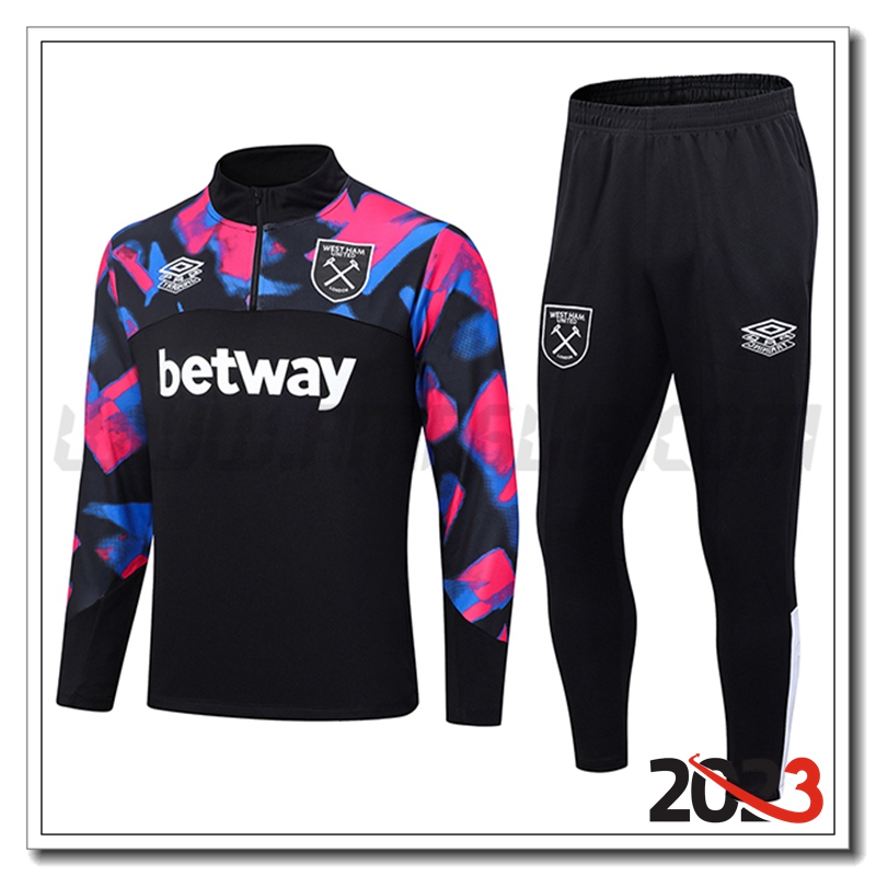 Tuta Allenamento West Ham Nero 2022/2023