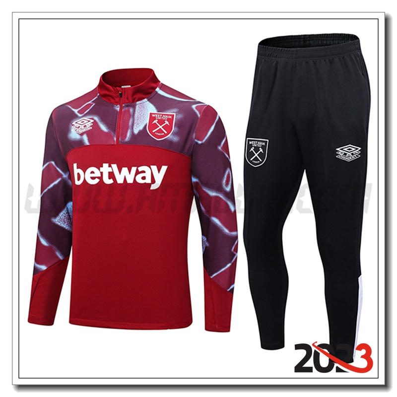 Tuta Allenamento West Ham Rosso 2022/2023