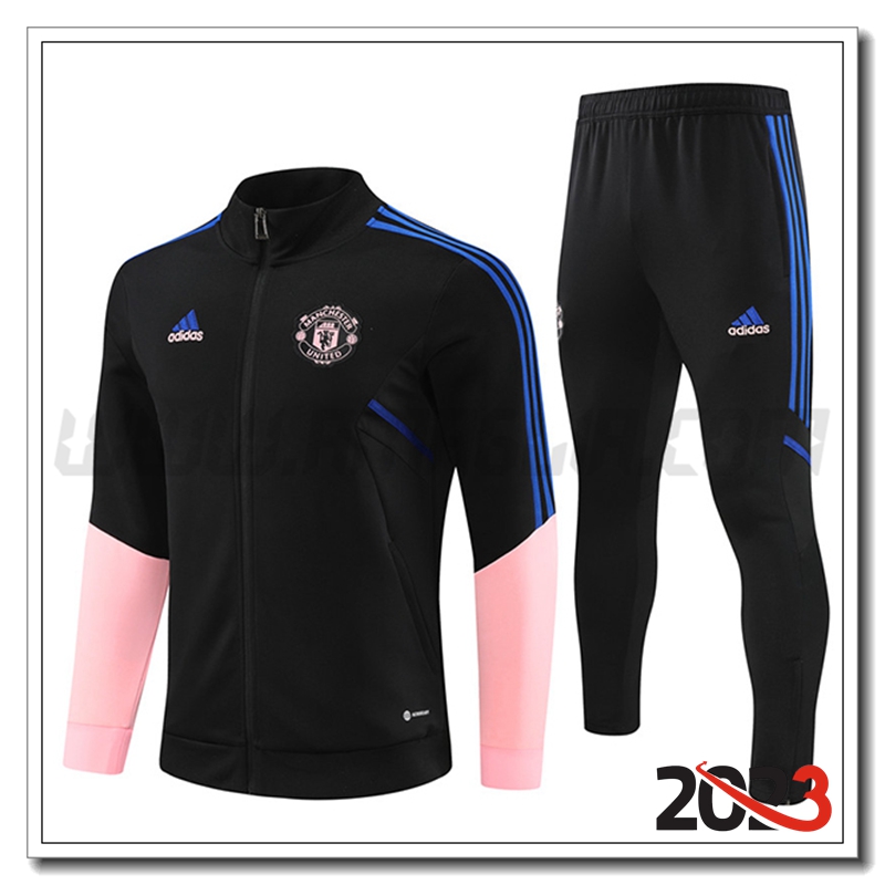 Tuta Allenamento Giacca Manchester United Nero 2022/2023