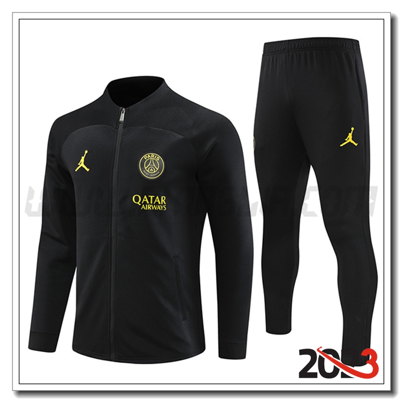 Tuta Allenamento Giacca PSG Jordan Nero 2022/2023