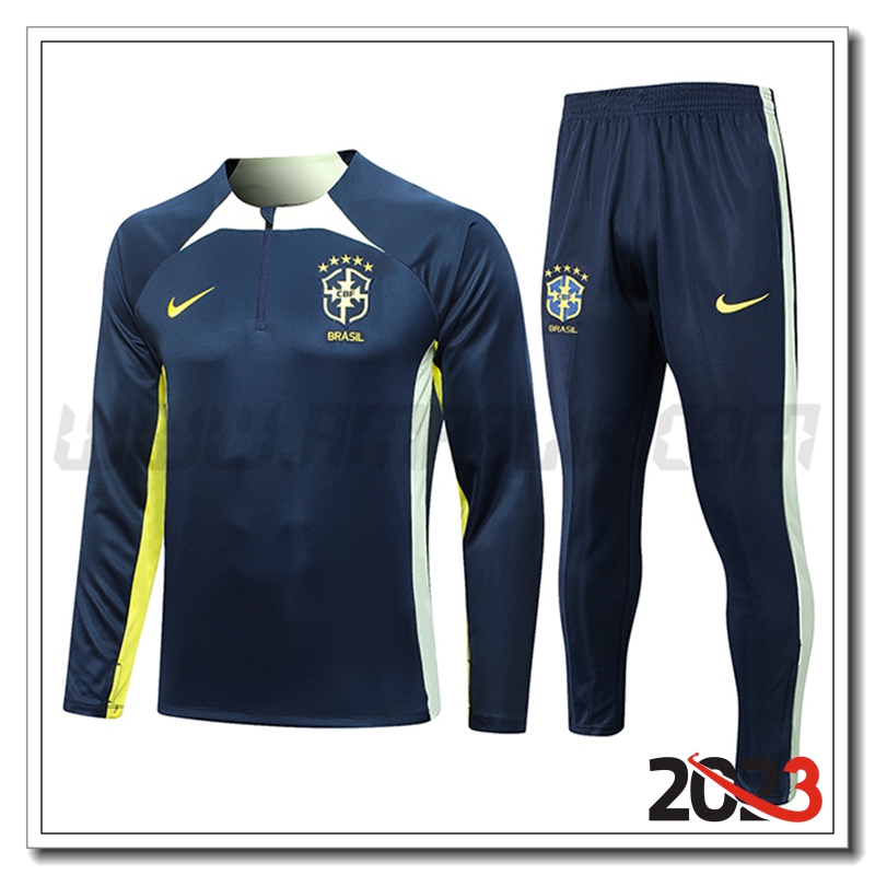 Tuta Allenamento Brasile Blu Marino 2023 2024