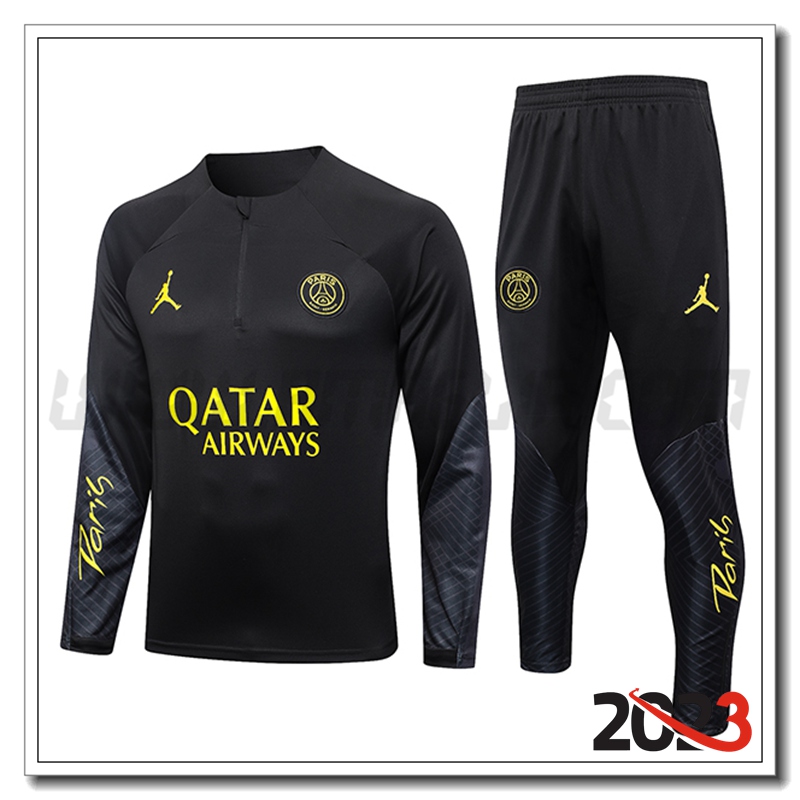 Tuta Allenamento PSG Jordan Nero 2023 2024