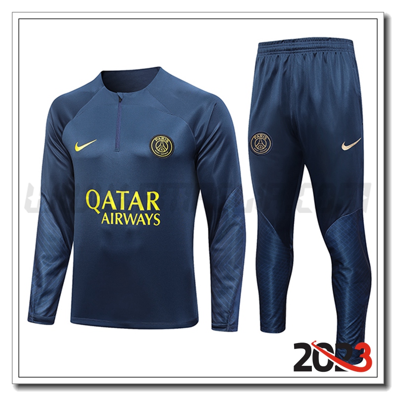 Tuta Allenamento Italia Blu Marino 2023 2024