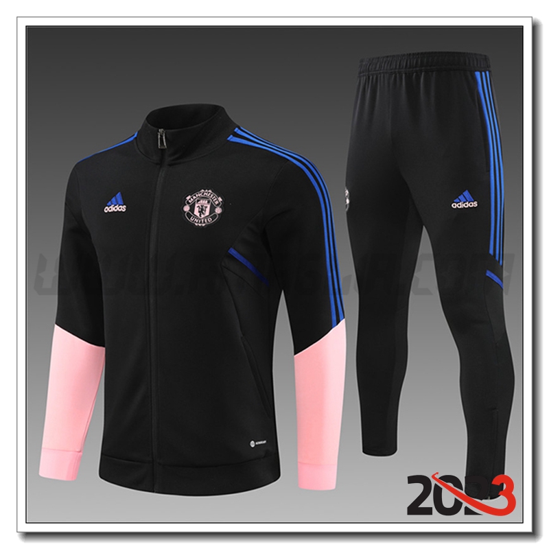 Tuta Allenamento Giacca Manchester United Bambino Nero 2022/2023