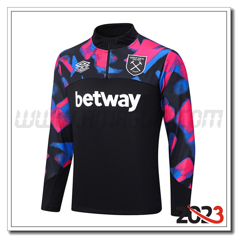 Felpa Allenamento West Ham Nero 2022/2023
