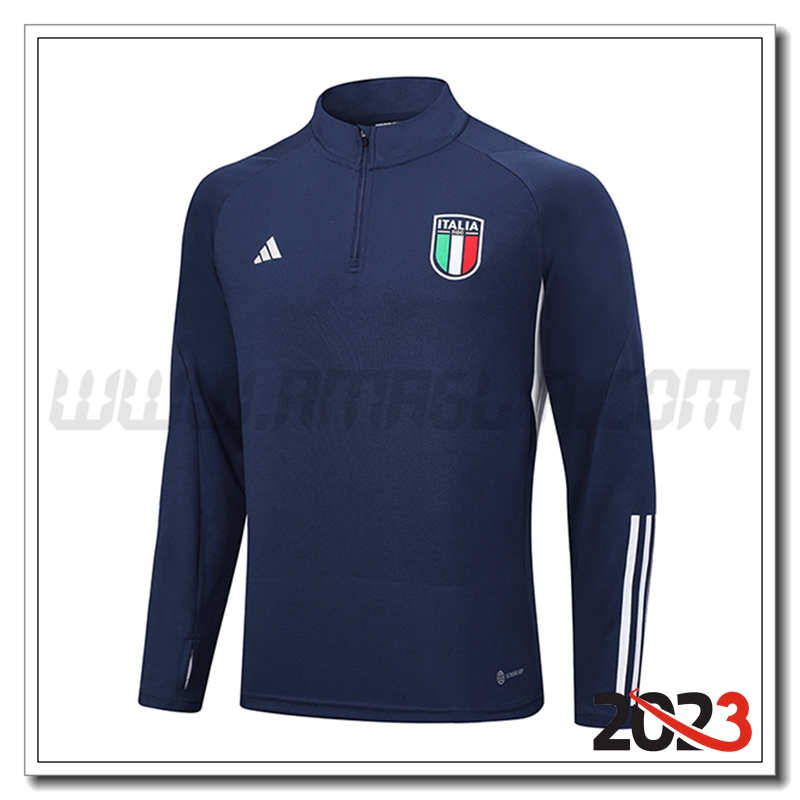 Felpa Allenamento Italia Blu Marino 2023 2024