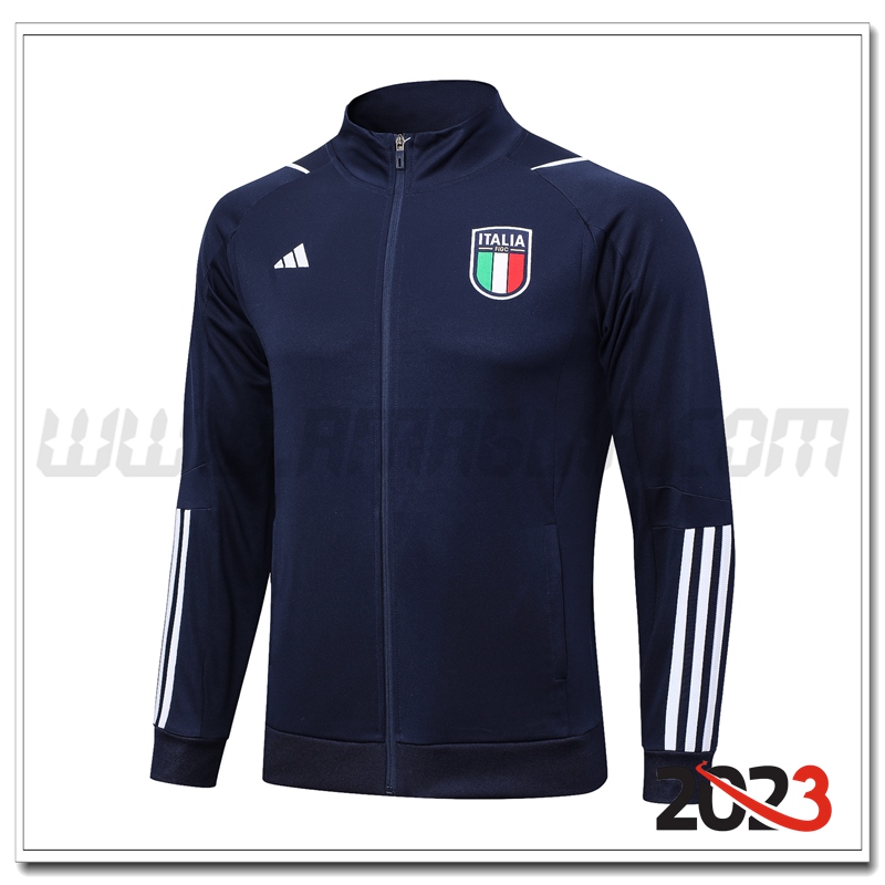 Giacca Calcio Italia Blu Marino 2023 2024