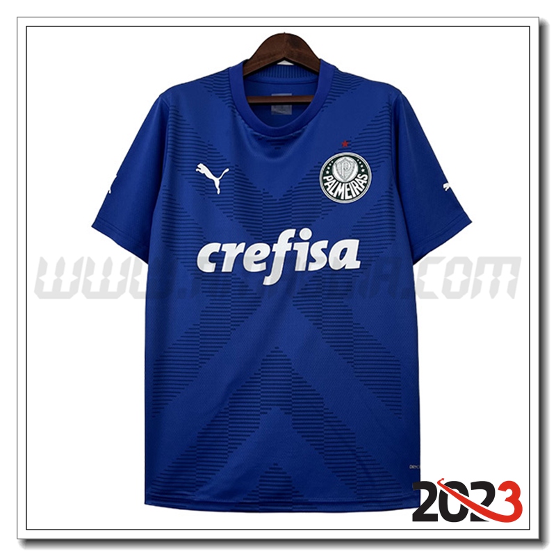 Maglia Calcio Portiere Palmeiras 2023 2024 Blu