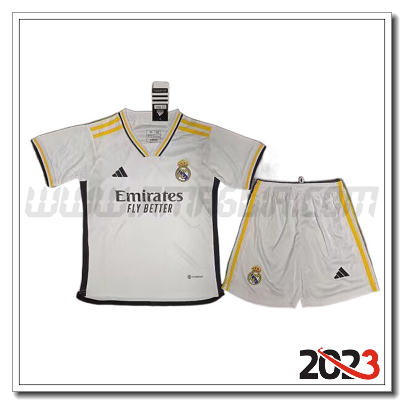 Kit Maglia Real Madrid Bambino Prima Versione trapelata 2023 2024