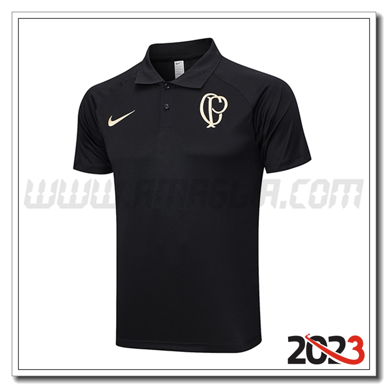 Maglia Polo Corinthians Nero 2023 2024