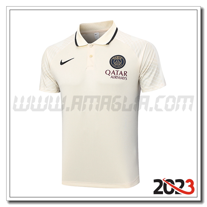 Maglia Polo PSG Giallo 2023 2024