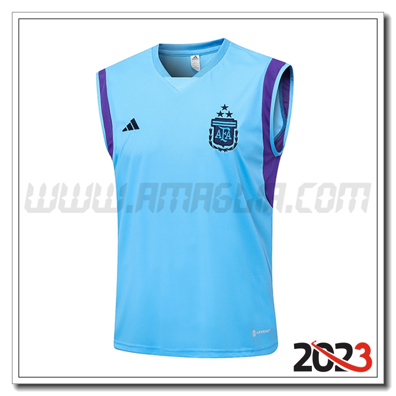 Canotta Allenamento Argentina Azzurro 2023 2024