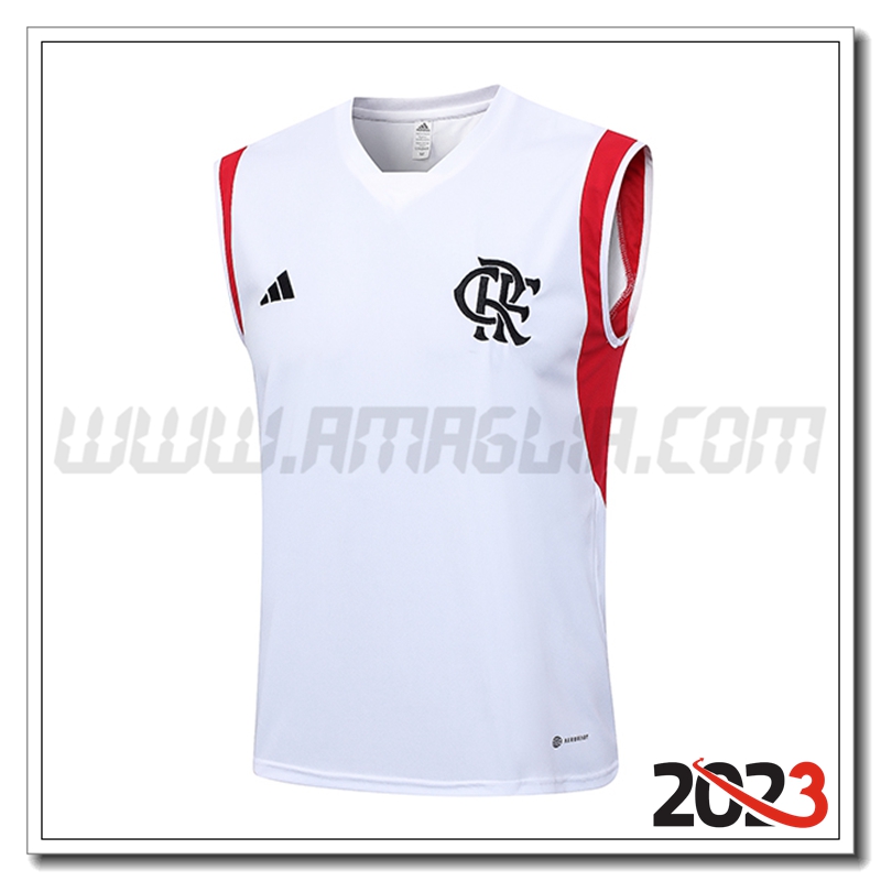 Canotta Allenamento Flamengo Bianco 2023 2024