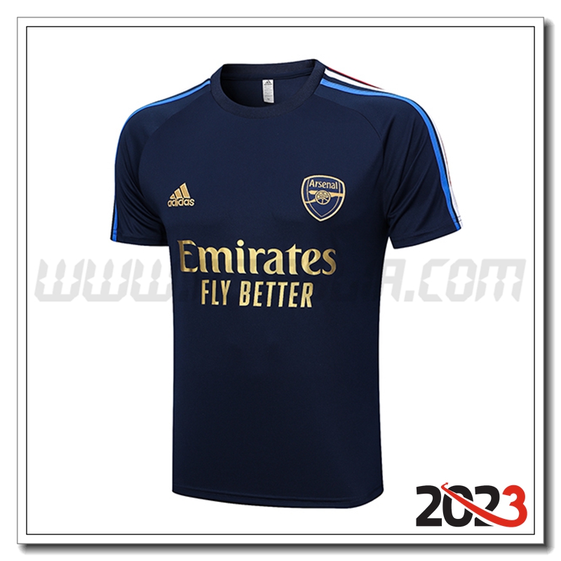 T Shirt Allenamento Arsenal Blu Marino 2023 2024