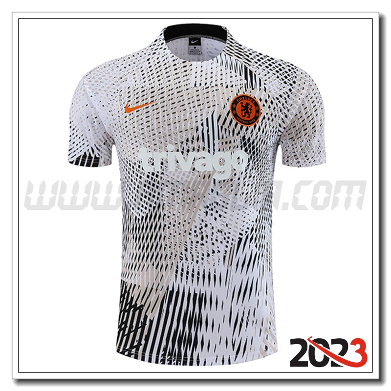 T Shirt Allenamento FC Chelsea Bianco 2023 2024
