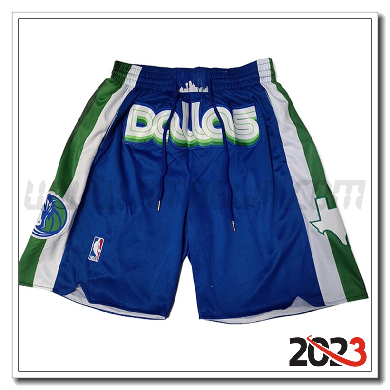 Pantaloncini NBA Dallas Mavericks 2023 Blu