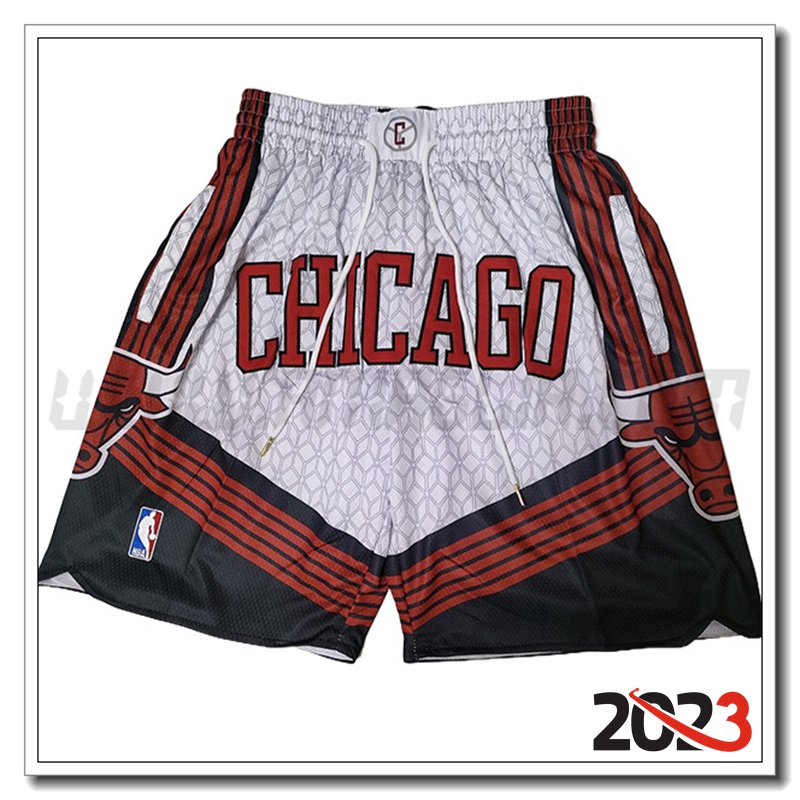 Pantaloncini NBA Chicago Bulls 2023 Bianco