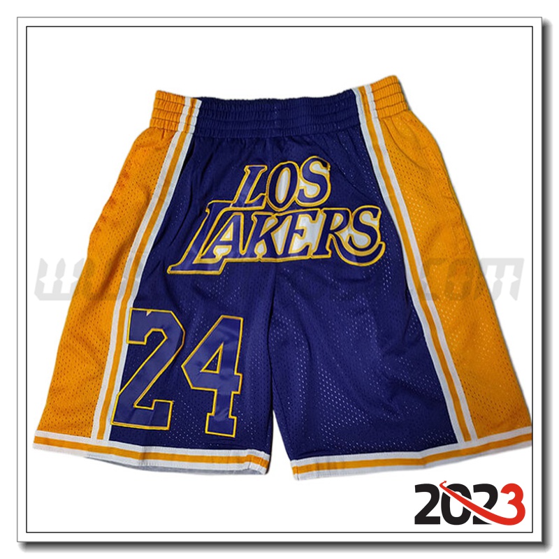 Pantaloncini NBA Los Angeles Lakers viola/Giallo