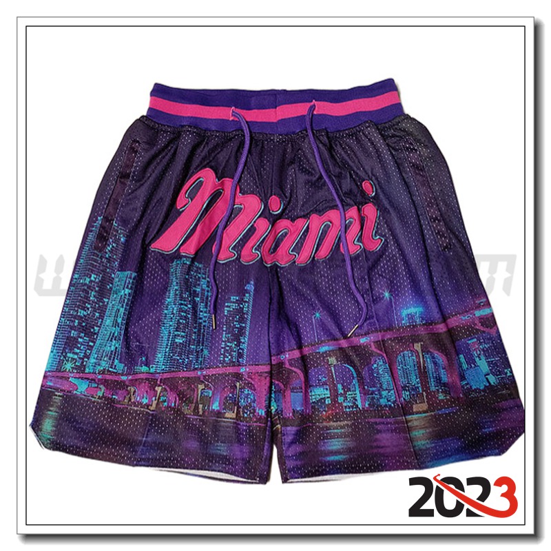 Pantaloncini NBA Miami Heat viola