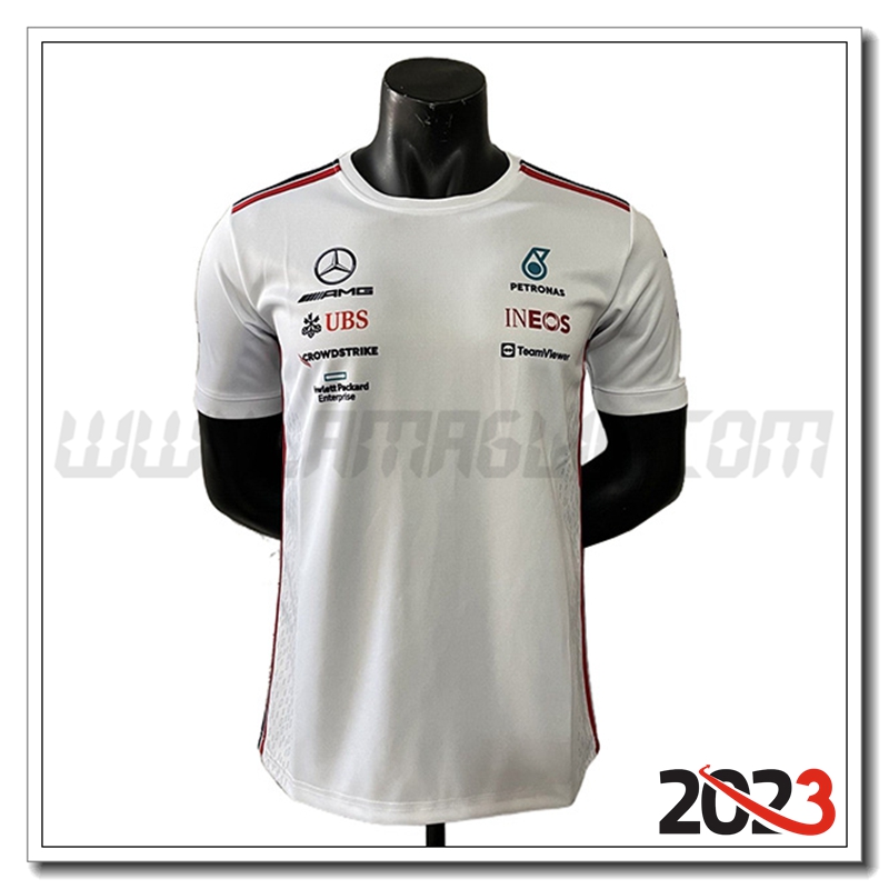 Maglietta F1 Mercedes Benz Team Bianco 2023