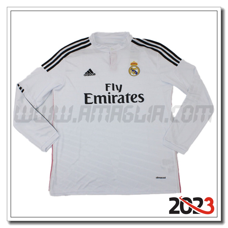 Prima Maglia Retro Real Madrid Manica lunga 2014/2015