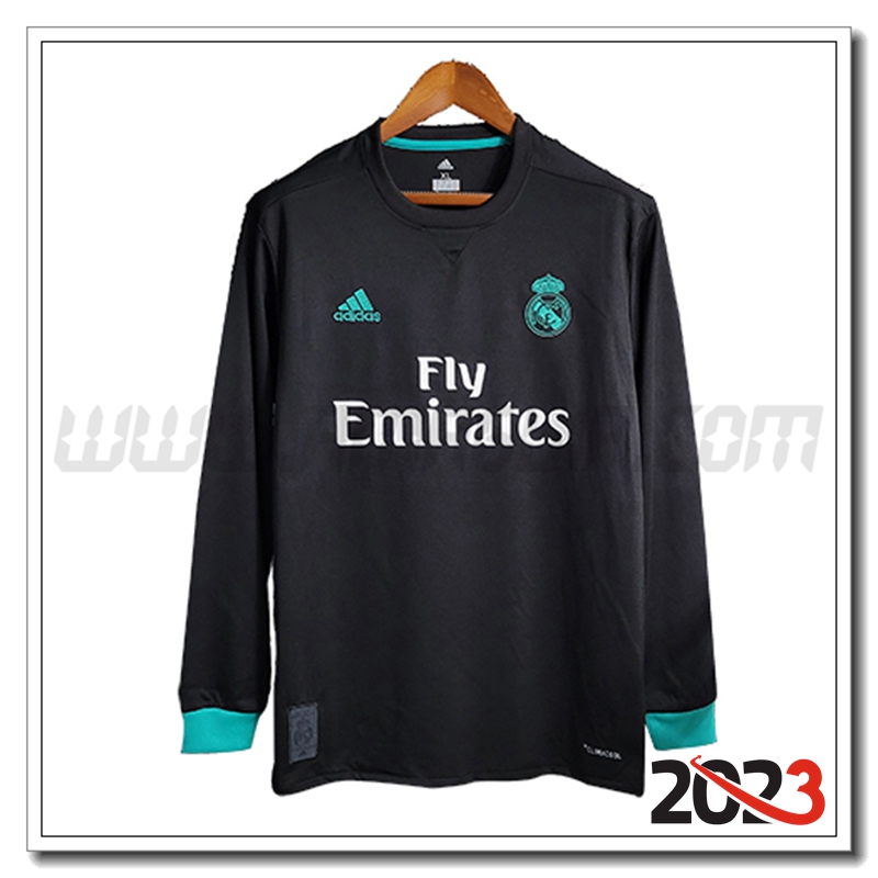 Seconda Maglia Retro Real Madrid Manica lunga 2017/2018