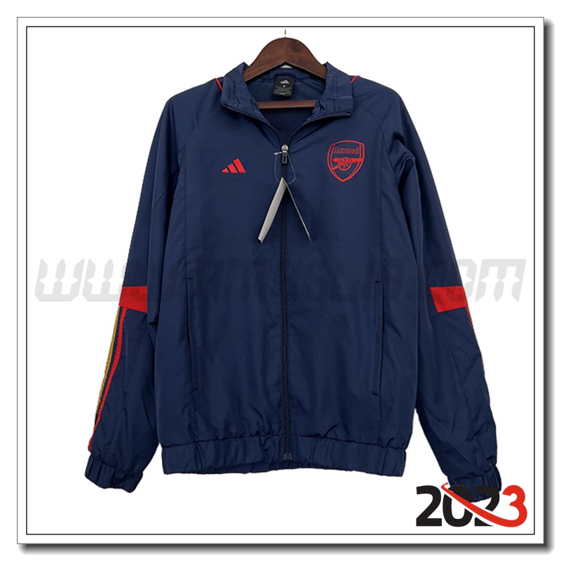 Giacca a Vento Arsenal Blu Marino 2023 2024