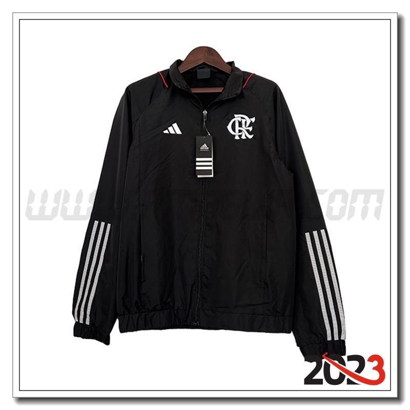Giacca a Vento Flamengo Nero 2023 2024