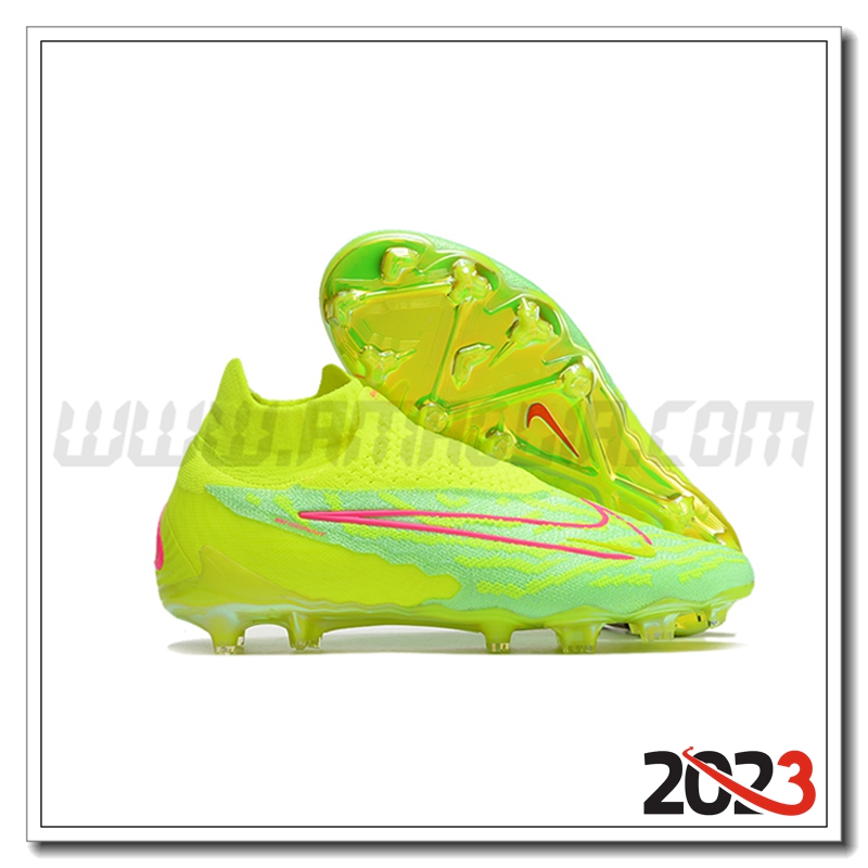 Nike Scarpe da Calcio Phantom GX High Gang Elite DF Link FG Verde