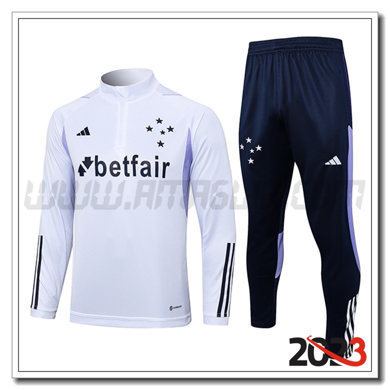 Tuta Allenamento Cruzeiro EC Bianco 2023 2024