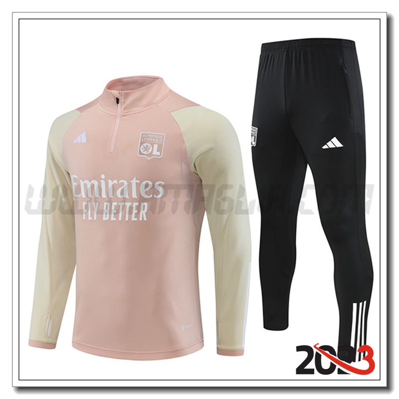 Tuta Allenamento Lyon OL Rosa 2023 2024