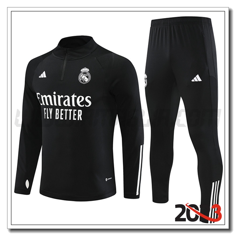 Tuta Allenamento Real Madrid Nero 2023 2024