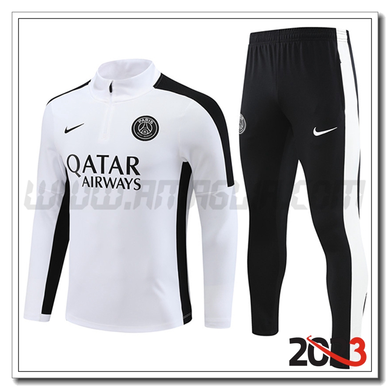 Tuta Allenamento PSG Bianco 2023 2024