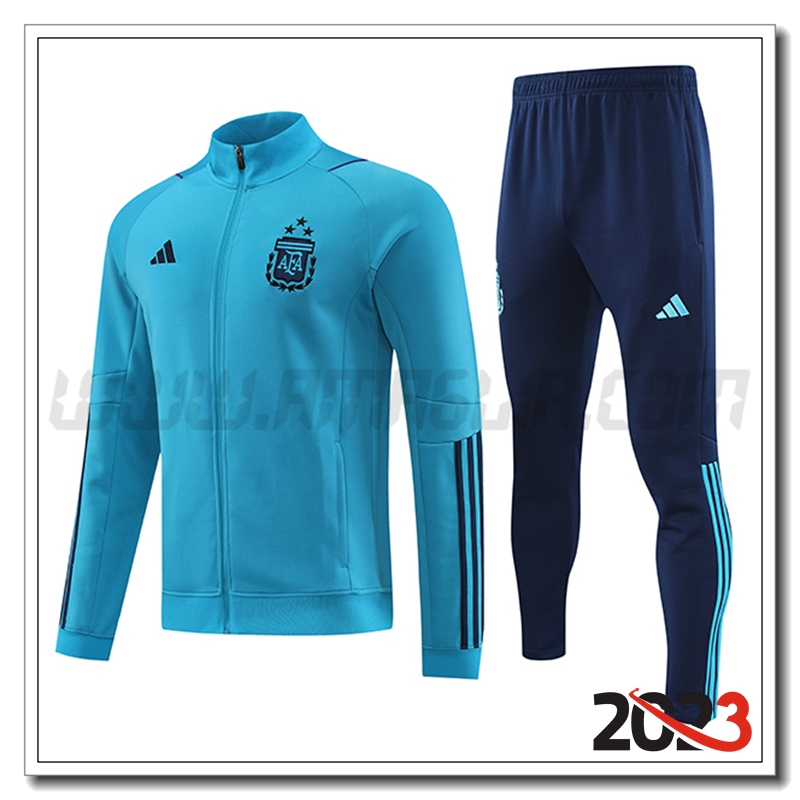 Tuta Allenamento Giacca Argentina Azzurro 2023 2024