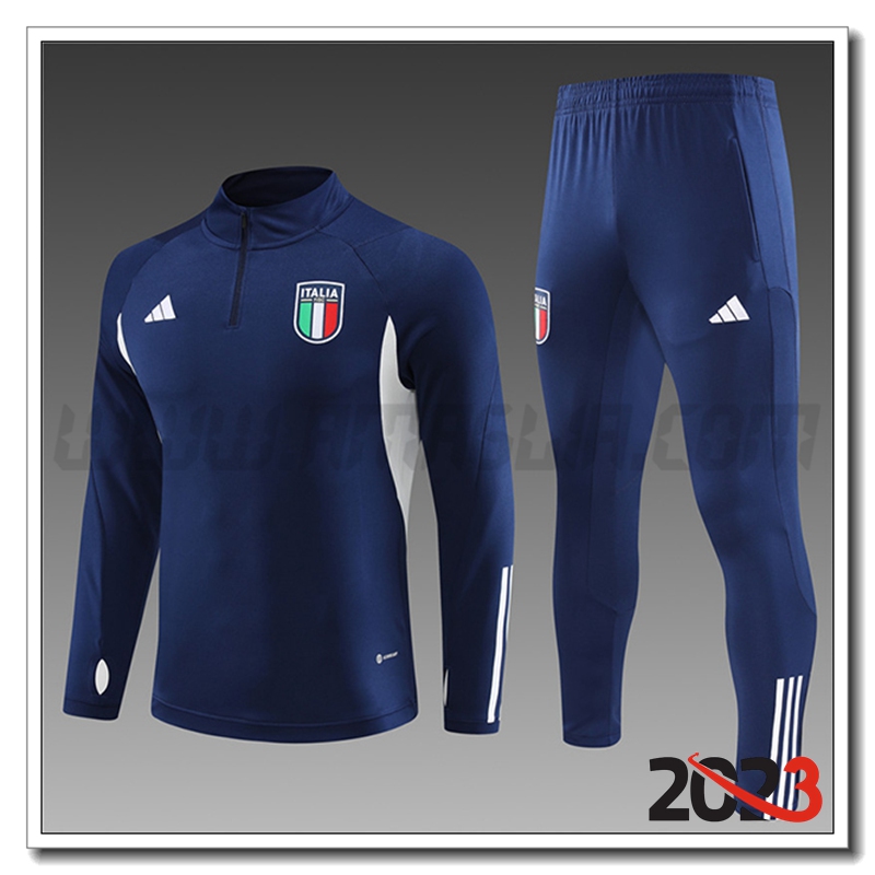 Tuta Allenamento Italia Blu Marino 2023 2024