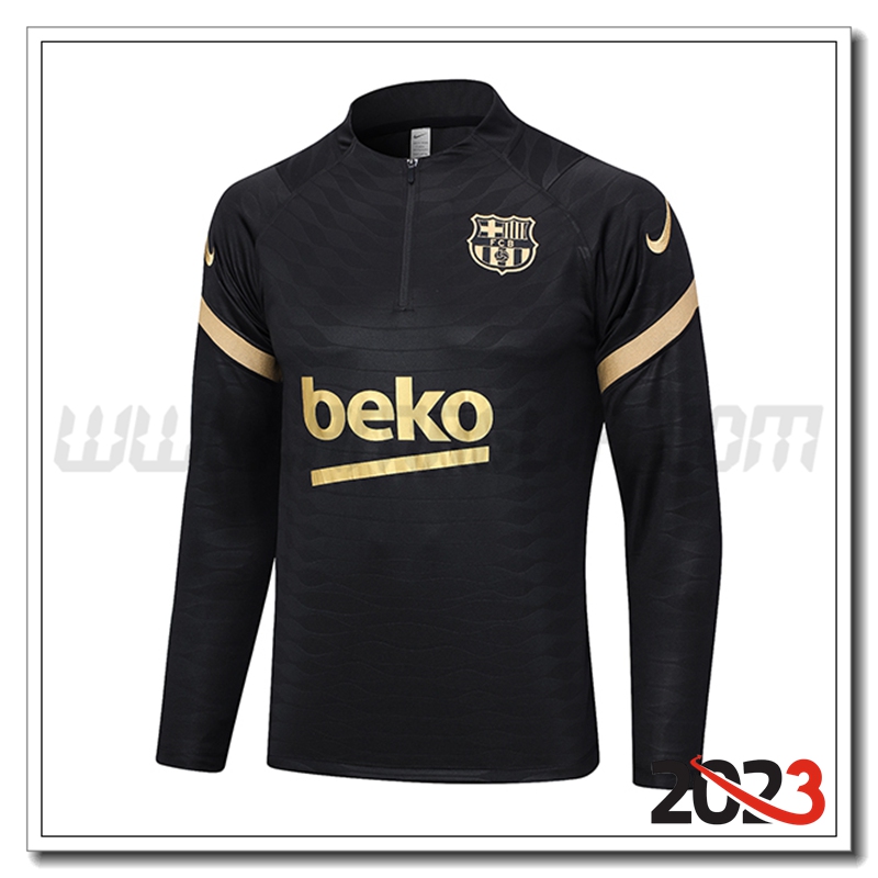 Sweatshirt Training FC Barcellona Nero 2023 2024