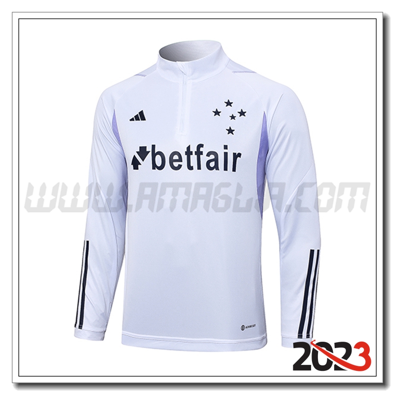 Sweatshirt Training Cruzeiro EC Bianco 2023 2024