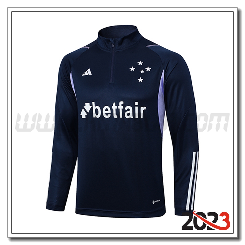 Sweatshirt Training Cruzeiro EC Blu Marino 2023 2024