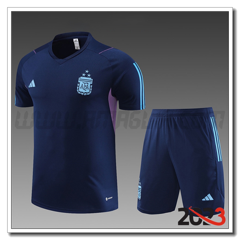Kit Maglia Allenamento Argentina Bambino Blu Marino 2023 2024