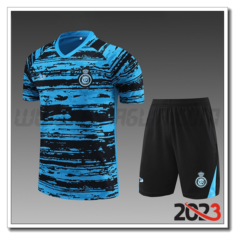 Kit Maglia Allenamento Al-Nassr FC Bambino Azzurro 2022/2023