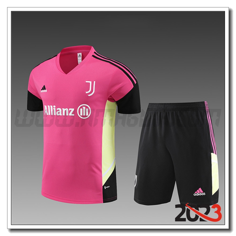 Kit Maglia Allenamento Juventus Bambino Rose 2022/2023