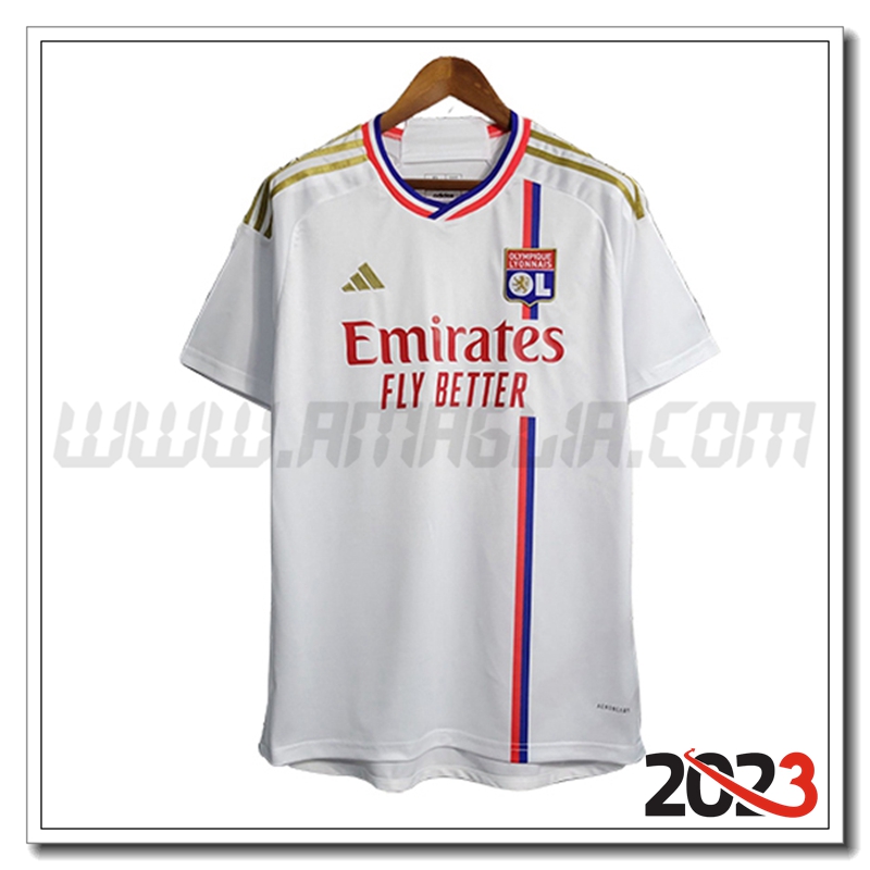 Lyon OL Prima Maglia Calcio 2023 2024