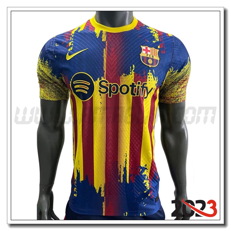 Maglia Calcio FC Barcellona Edizione Speciale 2023 2024 GIALLO