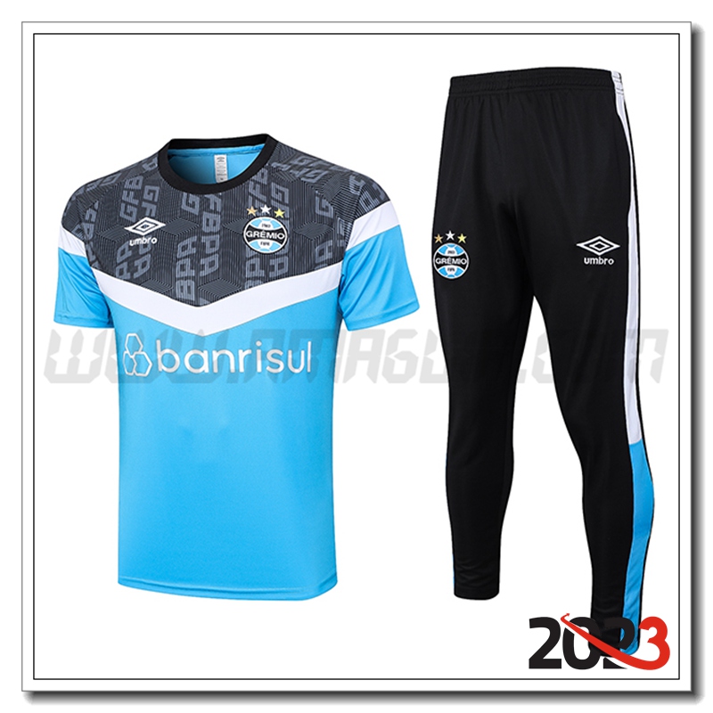 Kit Maglia Allenamento Gremio + Pantaloni Azzurro 2023 2024